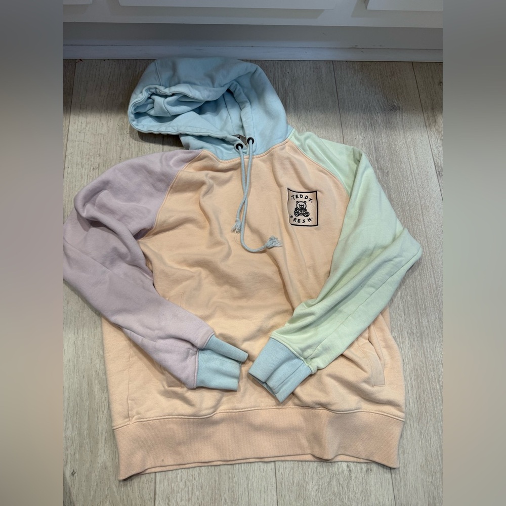 Teddy Fresh Pastel Colour Block Hoodie